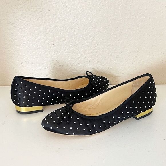 CHARLOTTE OLYMPIA BALLET FLATS black and white polka dots 37 - Picture 13 of 14